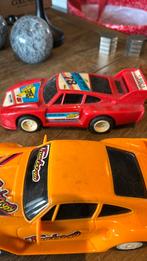Twee plastic Porsche’s made in China ongeveer 1/24, Ophalen of Verzenden, Gebruikt, Auto