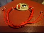 Rode armband met schorpioen Glow in the Dark, Overige materialen, Nieuw, Ophalen of Verzenden, Met bedels of kralen