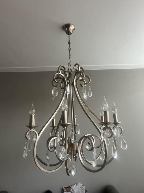 Set van 2 kroonluchters, Huis en Inrichting, Lampen | Kroonluchters, Zo goed als nieuw, Metaal, Ophalen