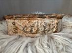 Jardinière bloembakje gietijzer vuilwit roestig, Antiek en Kunst, Curiosa en Brocante, Ophalen