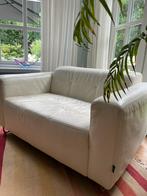 Mooie love seat in creme wit leer van L’Ancora, Gebruikt, Tweepersoons, Ophalen of Verzenden, Minder dan 150 cm