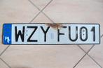 oude Poolse kentekenplaat, Verzamelen, Ophalen of Verzenden, Gebruikt, Auto's
