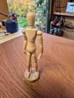 Houten tekenpop 22 cm hoog, Hobby en Vrije tijd, Ophalen of Verzenden, Zo goed als nieuw, Overige typen