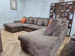 Hoekbank | Ribstof | Comfort, Ophalen of Verzenden, Zo goed als nieuw, Vierpersoons of meer