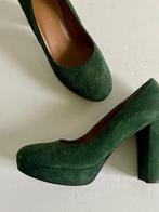 H779 Tamaris maat 39 leren pumps hak schoenen groen, Kleding | Dames, Schoenen, Groen, Ophalen of Verzenden, Zo goed als nieuw