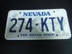 Kentekenplaat licenseplate Nevada Silver State USA, Verzenden, Gebruikt, Auto's