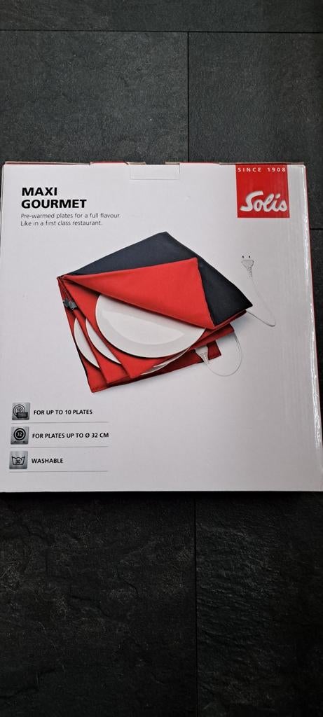 Solis Maxi Gourmet Bordenwarmer - in doos, Huis en Inrichting, Keuken | Keukenbenodigdheden, Ophalen of Verzenden, Zo goed als nieuw