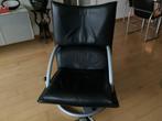 Rolf Benz Torino Draaifauteuil - Topconditie, Huis en Inrichting, Zwart, Leer, Ophalen of Verzenden, Zo goed als nieuw