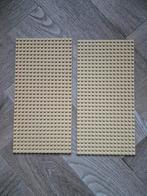2 lego bouwplaten grondplaten tan beige western 16x32, Kinderen en Baby's, Speelgoed | Duplo en Lego, Ophalen of Verzenden, Gebruikt