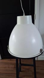 Grote witte industriële metalen hanglampen E27, Ophalen, Zo goed als nieuw, Metaal, Minder dan 50 cm