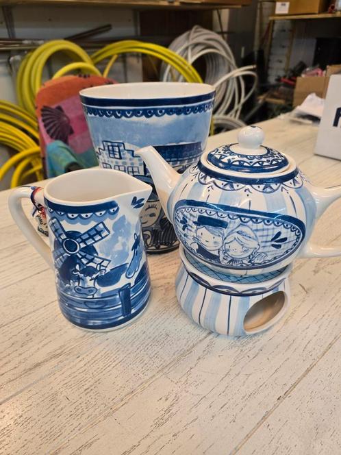 Vintage Delfts blauw blond set, Antiek en Kunst, Antiek | Servies compleet, Ophalen of Verzenden