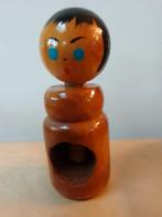 Kokeshi notenkraker, hout, handgeschilderd, Huis en Inrichting, Ophalen of Verzenden, Zo goed als nieuw