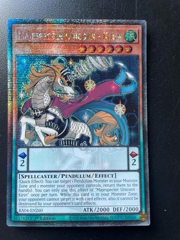 Majespecter Unicorn - Kirin (Quarter Century Secret Rare) beschikbaar voor biedingen