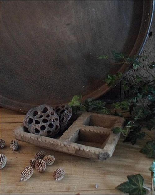 12255 KR Oud houten kruidenbakje, Antiek en Kunst, Antiek | Woonaccessoires, Verzenden