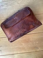 Vintage - antiek - aktetas - leer - decoratie -, Antiek en Kunst, Verzenden