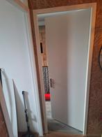 Kozijn + Links draaiende opdekdeur met bovenlicht 78*231,5, Doe-het-zelf en Verbouw, Deuren en Horren, Gebruikt, 80 tot 100 cm