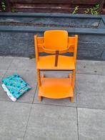 Stokke Tripp Trapp stoel, met babyset en kussenset, Kinderen en Baby's, Kinderstoelen, Ophalen, Gebruikt, Meegroeistoel, Stoelverkleiner