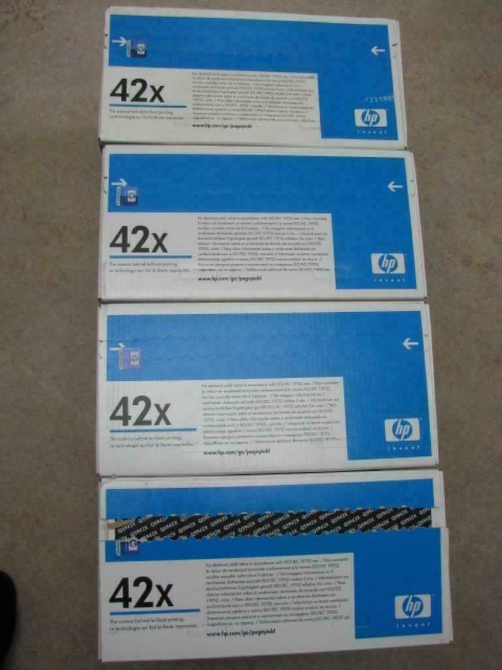 4 orig toners HP Q5942X High Capacity (HP 42X) HP 4250-4350, Computers en Software, Printerbenodigdheden, Nieuw, Toner, Ophalen of Verzenden