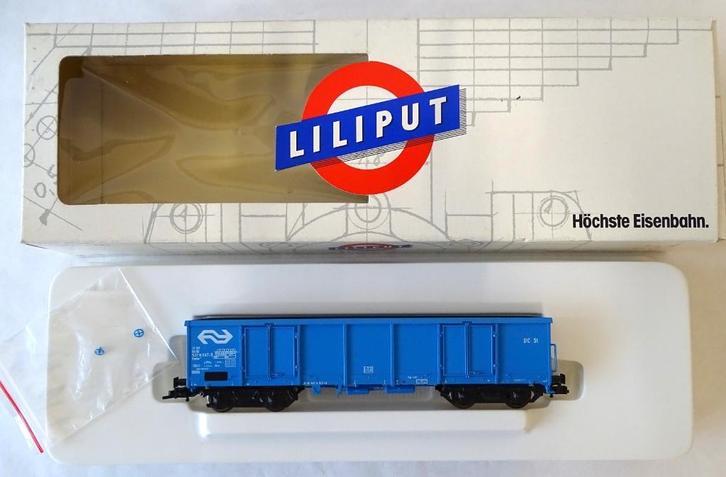 Liliput 24441 Open bakwagon met deurtjes H0, Hobby en Vrije tijd, Modeltreinen | H0, Wagon, Gelijkstroom, Liliput, Ophalen of Verzenden