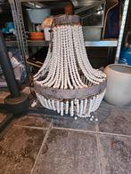 XL Luna Hanglamp Brocante - Kralen Ontbreken, Huis en Inrichting, Lampen | Kroonluchters, Ophalen of Verzenden, Gebruikt, Metaal