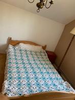 witte gehaakte katoenen bedsprei, Huis en Inrichting, Slaapkamer | Beddengoed, Wit, Overige typen, Tweepersoons, Ophalen of Verzenden