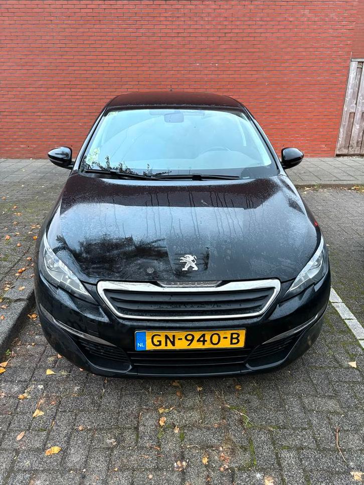 Peugeot 308 1.6 Bluehdi 120pk 2015 Zwart, Auto's, Peugeot, Particulier, Diesel, A, Stationwagon, Handgeschakeld, Origineel Nederlands