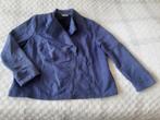 apart blauwe suedine jasje Setter maat 48, Ophalen, Blauw, Maat 46/48 (XL) of groter, Zo goed als nieuw