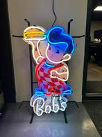Grote Bob’s Burger neon verlichting - lamp - mancave, Ophalen, Zo goed als nieuw, Lichtbak of (neon) lamp