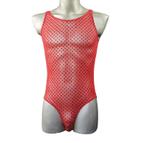 Rode heren bodysuit / jumpsuit lingerie pakje sexy mannen, Kleding | Heren, Ondergoed, Verzenden, Rood, Overige typen
