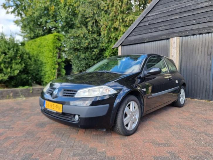 Renault Mégane 2.0 Autcom 2005 Zwart Panoramadak Airco, Auto's, Renault, Bedrijf, Mégane, ABS, Airbags, Airconditioning, Alarm