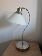 Tafellamp nachtkast lamp met glazen kap 2 stuks, Huis en Inrichting, Lampen | Tafellampen, Ophalen, Zo goed als nieuw, Glas, 50 tot 75 cm
