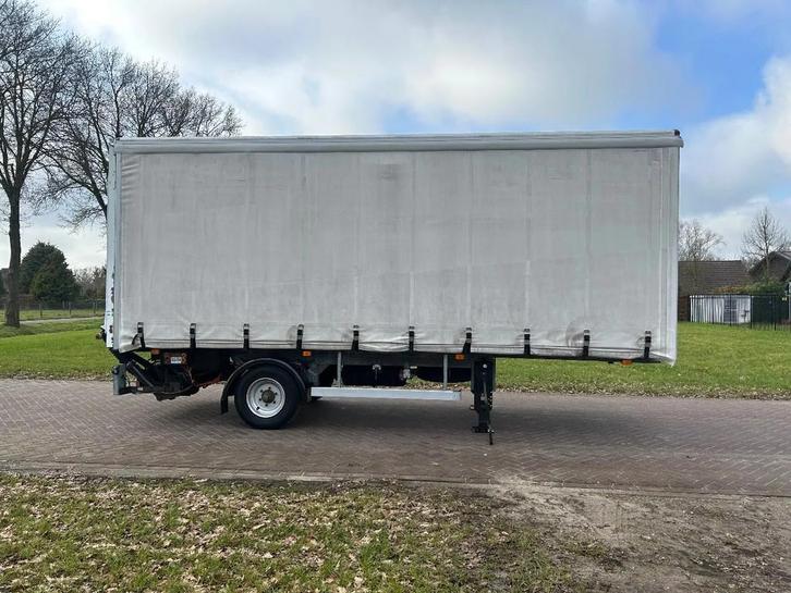 MAMBOUR Be oplegger 6.6 ton schuifzeilen met laadklep 1000 k, Auto's, Vrachtwagens, Bedrijf, Te koop, Aanhangers en Opleggers