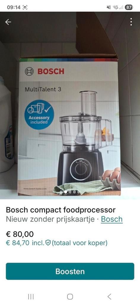 Bosch MCM3501M, Witgoed en Apparatuur, Keukenmixers, Nieuw, Ophalen of Verzenden