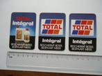 sticker oud TOTAL OIL olie motorolie auto motor race retro 3, Verzenden, Zo goed als nieuw, Bedrijf of Vereniging