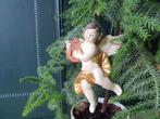 Vintage engeltje met harp, hangend, Diversen, Kerst, *, Gebruikt, *, Ophalen of Verzenden