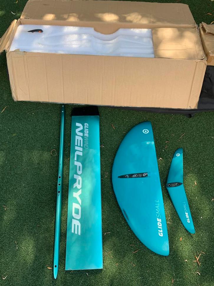 NP Glide wind foil set s & m, dtb & pb. JP super x cross 106, Watersport en Boten, Windsurfen, Zo goed als nieuw, Overige typen