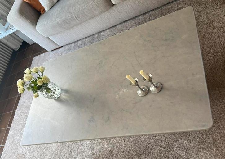 Luxe Marmeren Salontafel, Huis en Inrichting, Tafels | Salontafels, Zo goed als nieuw, Minder dan 50 cm, 50 tot 100 cm, 100 tot 150 cm