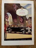 Humber originele advertentie 1946 vintage, Ophalen of Verzenden, Gelezen, Overige merken