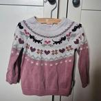 Hema roze takkie noorse gebreide trui hartjes 86, Kinderen en Baby's, Ophalen of Verzenden, Zo goed als nieuw, Meisje, Truitje of Vestje