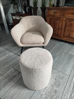 Teddy stoeltje met poef, Huis en Inrichting, Fauteuils, Overige materialen, Minder dan 75 cm, Ophalen of Verzenden, 50 tot 75 cm