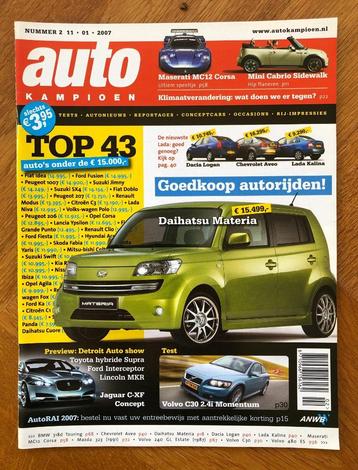 Autokampioen nr. 2 2007 beschikbaar voor biedingen