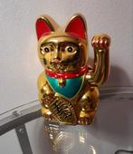 Chinees gelukskatje goudkleur 12 cm, Ophalen of Verzenden