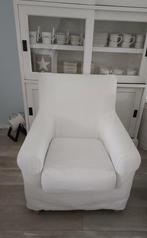 Ikea Jenny Lund Fauteuil + 2 witte Hoezen, Ophalen, Gebruikt, Stof, 50 tot 75 cm
