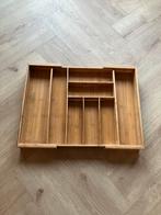 Verstelbare houten besteklade, Ophalen of Verzenden, Zo goed als nieuw, Hout