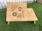 Bedtafel / Laptoptafel - Bamboe, Computers en Software, Laptoptafels, Ophalen of Verzenden, Zo goed als nieuw, In hoogte verstelbaar