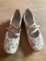 Remonte Dorndorf Ballerina's Wit/Goud borduursel leer  39, Wit, Remonte Dorndorf, Ophalen of Verzenden, Zo goed als nieuw