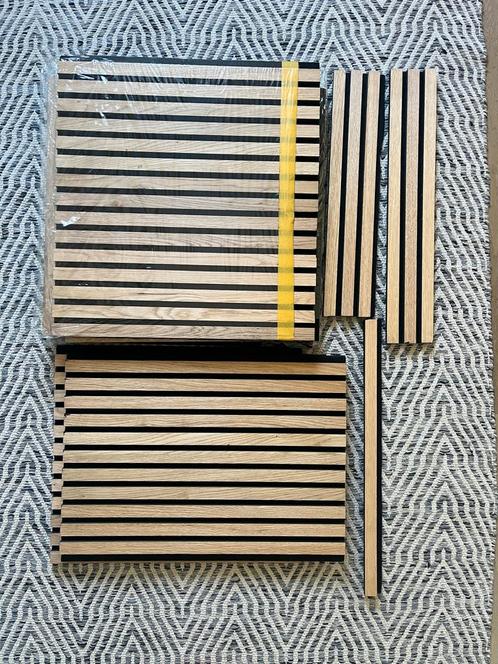 Akoestische eikenhouten panelen, Doe-het-zelf en Verbouw, Platen en Panelen, Nieuw, Hout, Ophalen