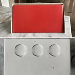 Anvia bedlampje leeslampje Dutch design vintage rood wit, Huis en Inrichting, Lampen | Wandlampen, Gebruikt, Ophalen of Verzenden