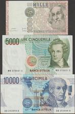 Italië set van 3 biljetten gebruikt (nr 23), Verzenden, Italië, Setje