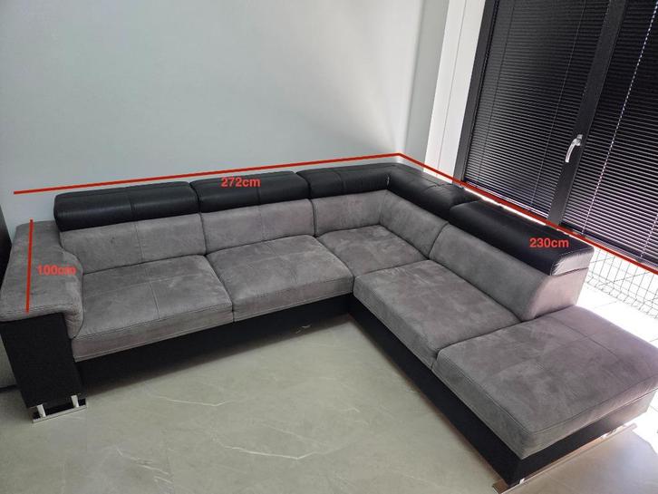 Corner couch with storage unit, Huis en Inrichting, Banken | Sofa's en Chaises Longues, Zo goed als nieuw, Vierpersoons of meer